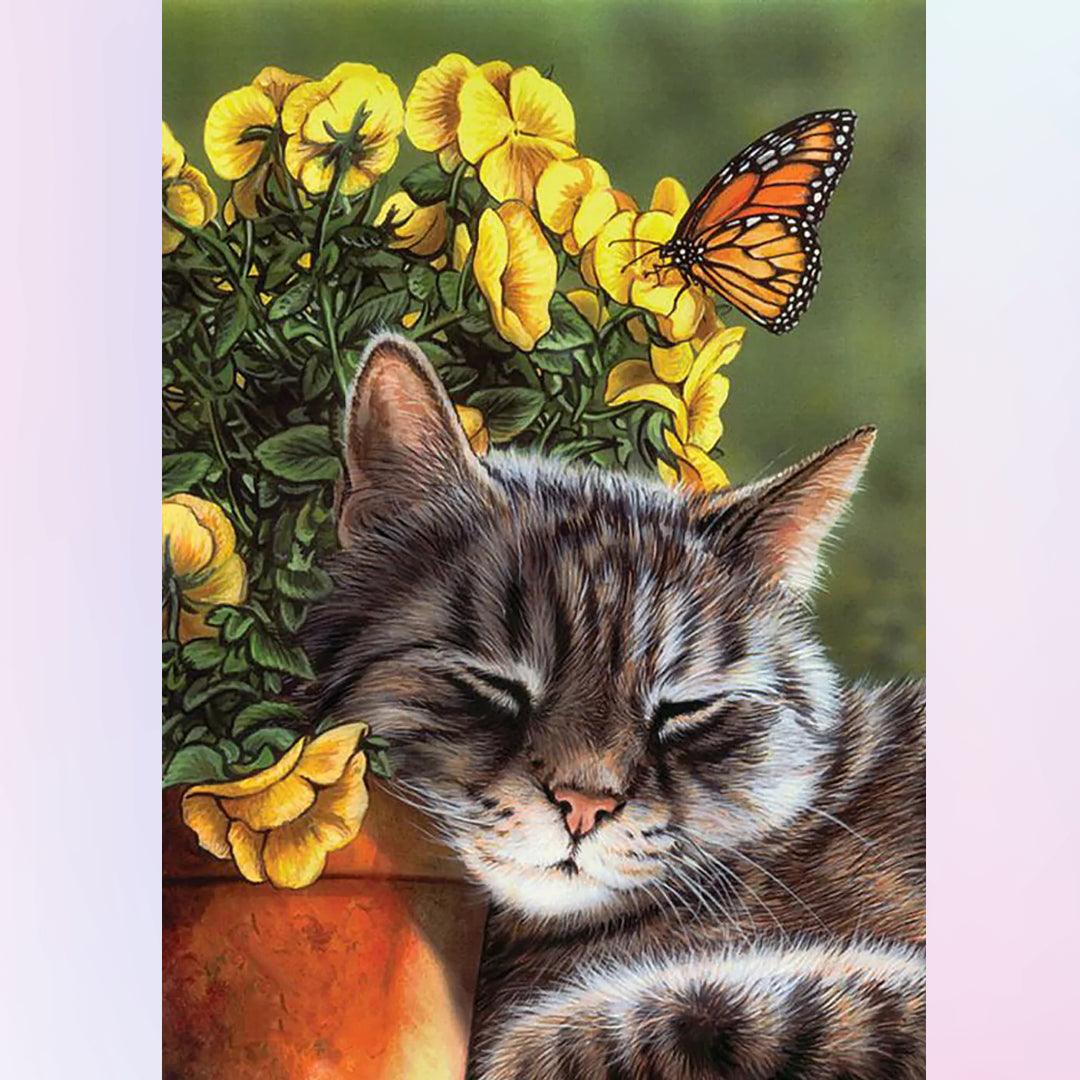 Sleeping Cat Diamond Painting
