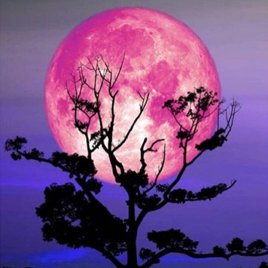 The Tree Reaches to The Moon Diamond Painting
