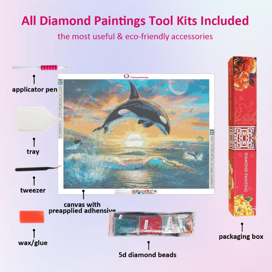 Dolphin in the Sunset Diamond Painting