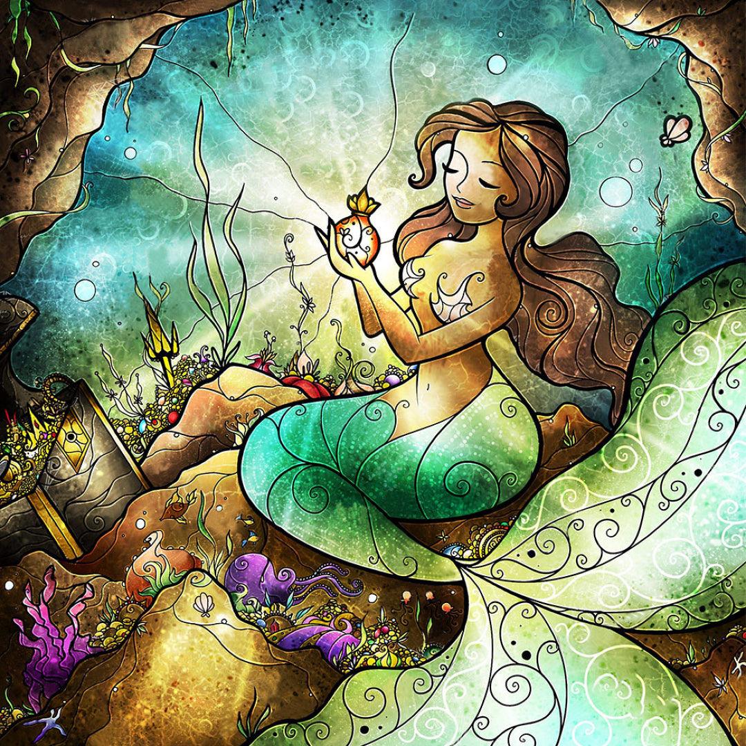 Mermaids with Treasure Diamond Painting