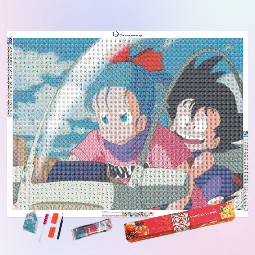 bulma-and-goku-diamond-painting-art