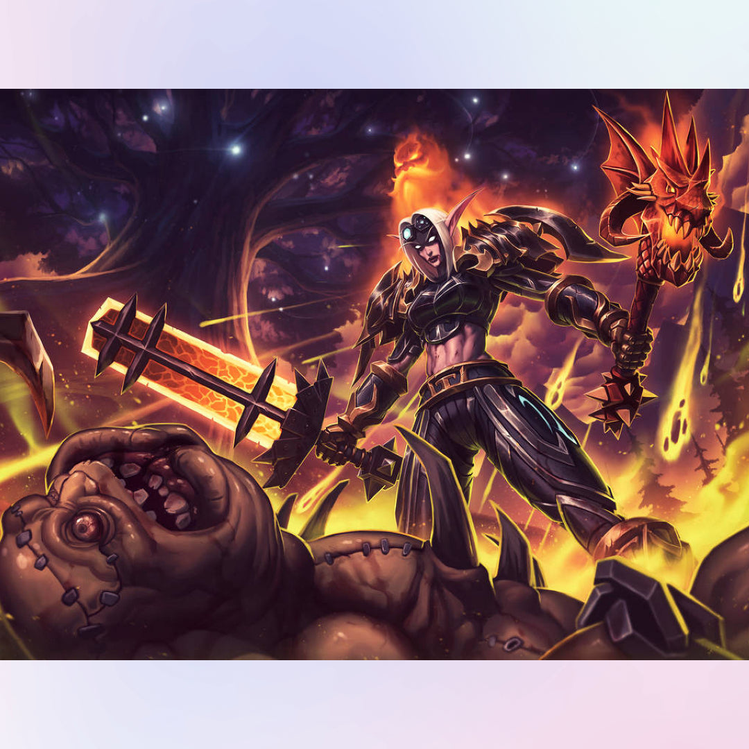 burning-crusader-qerat-warcraft-diamond-painting-kit