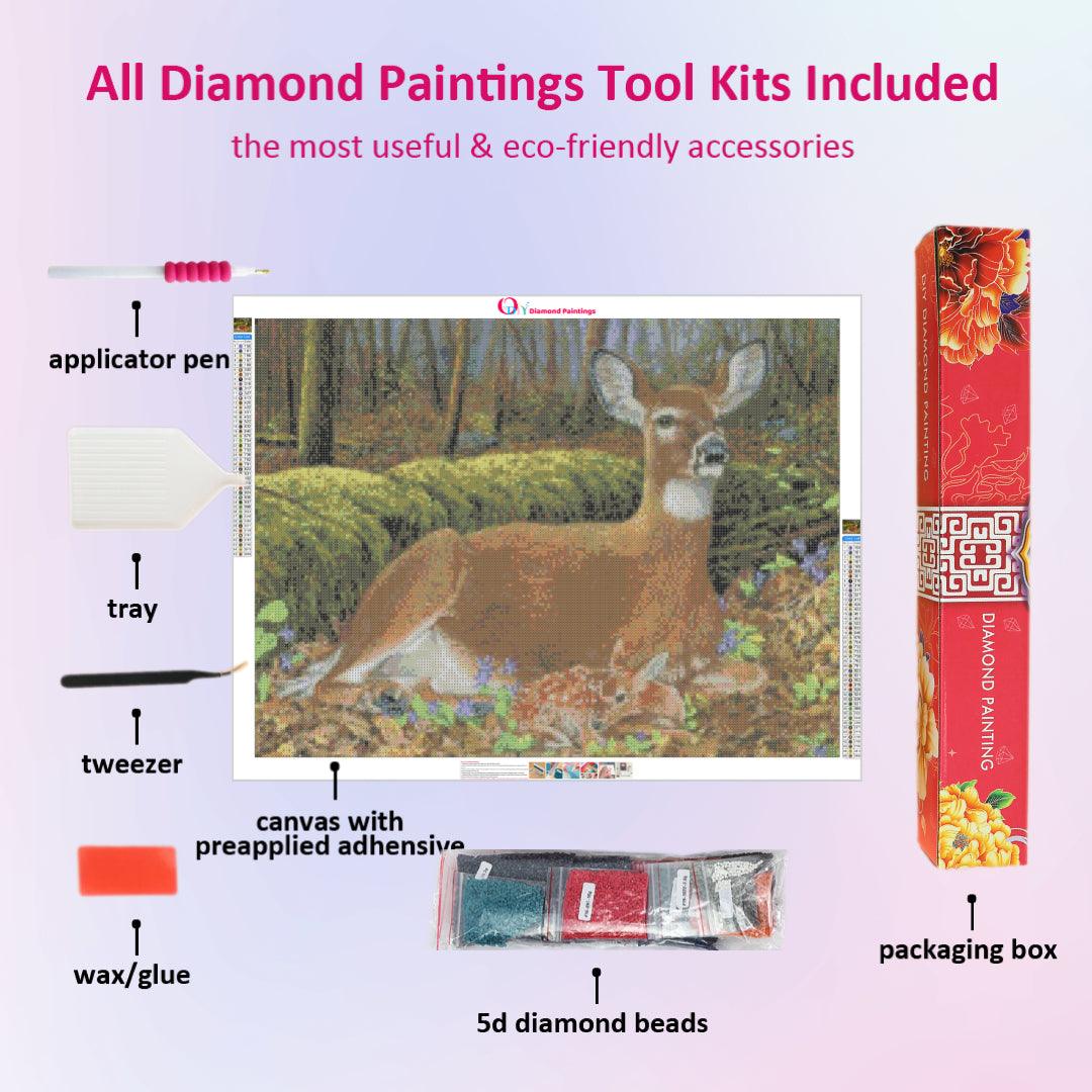 Deer on the Rest Diamond Painting
