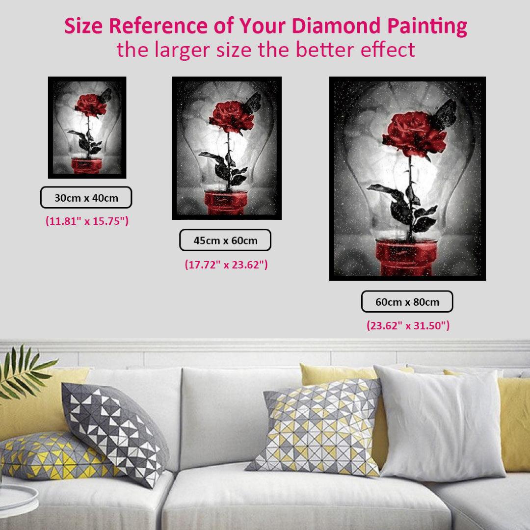 Light Up with Rose Diamond Painting