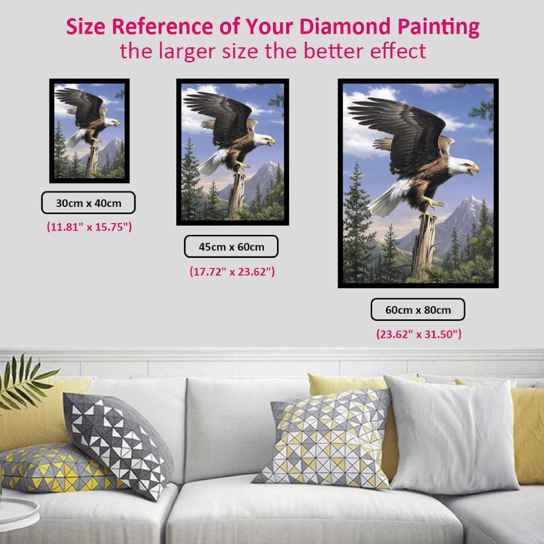 Eagle About to Fly Diamond Painting