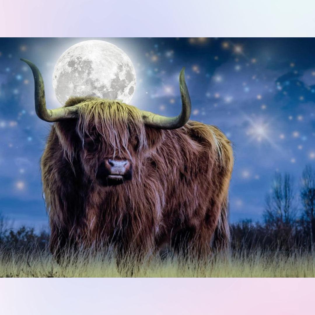 Cattle in the Moonlight Diamond Painting