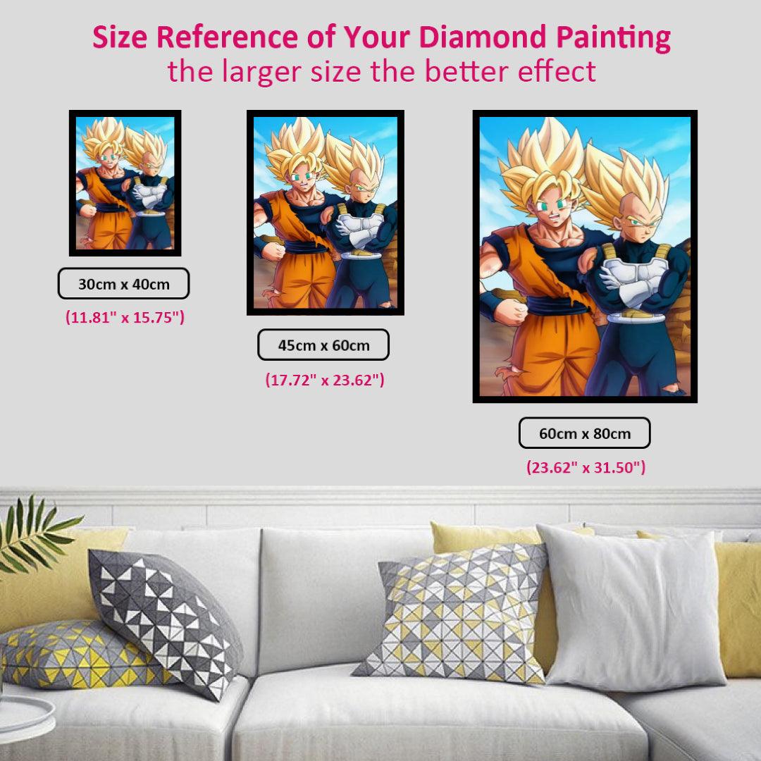 Goku and Vegeta Good Brothers Diamond Painting