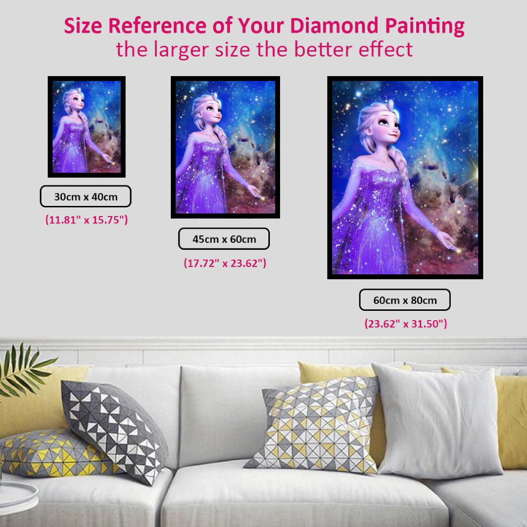 Frozen Elsa Feeling the Stars Diamond Painting