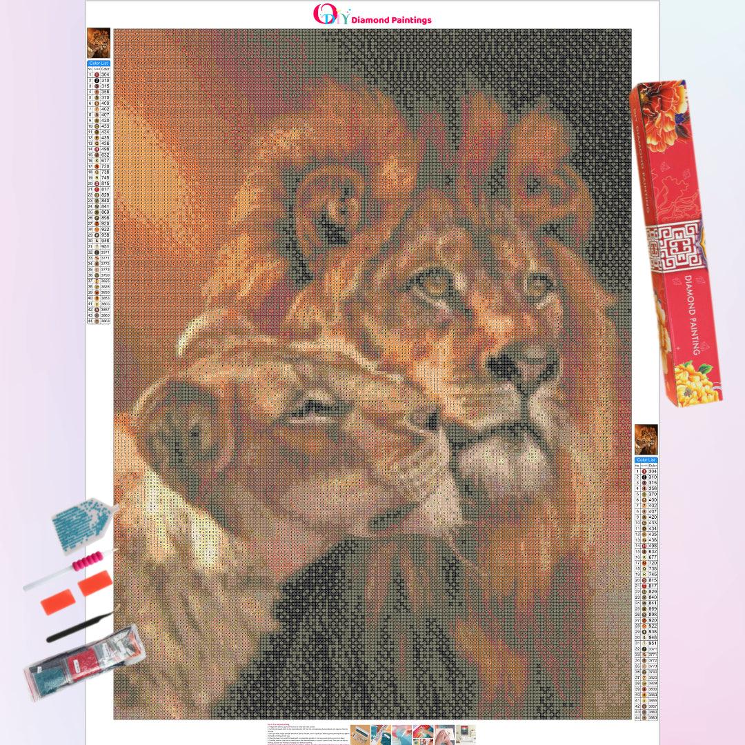 Lion Kiss Diamond Painting