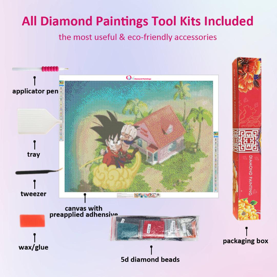 Little Goku Leaving Kame House for Exploration Diamond Painting