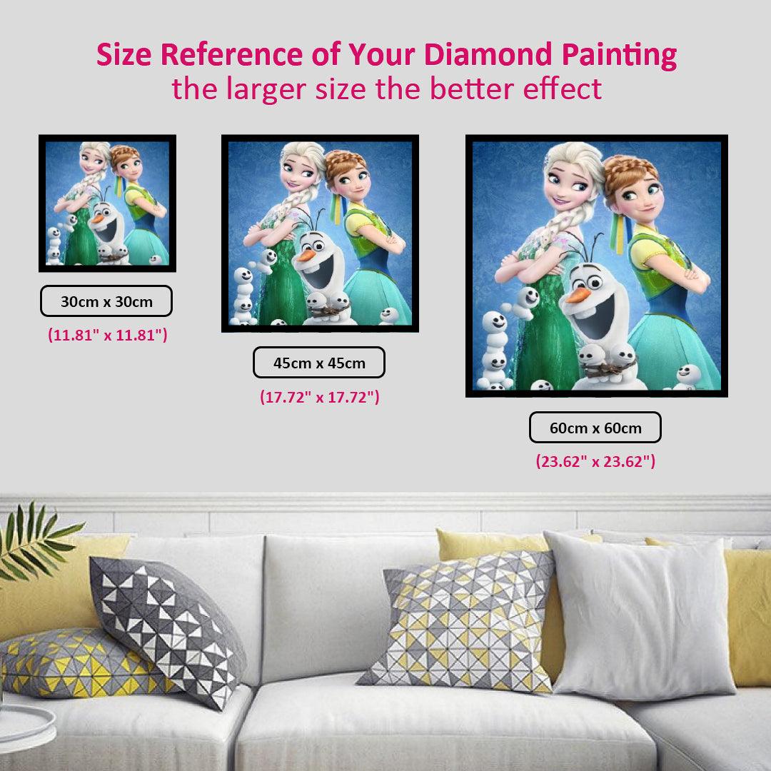 Elsa Anna & Olaf Diamond Painting