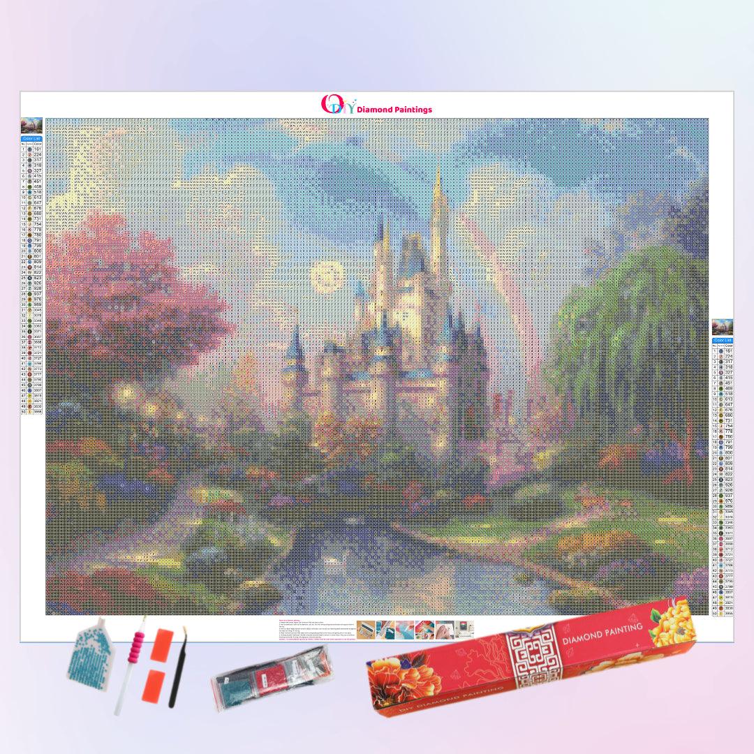 Castle under the Rainbow Diamond Painting