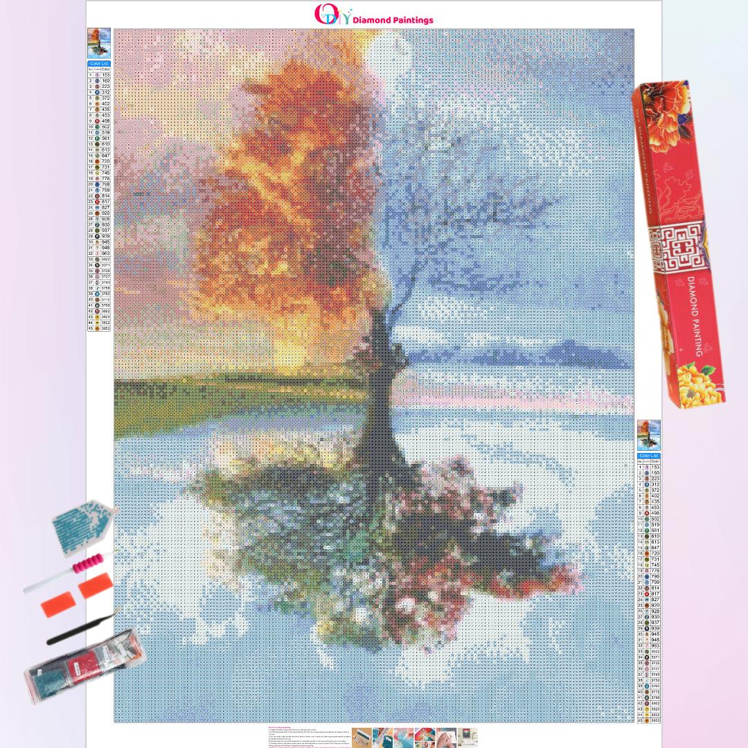 Trees of Four Seasons Diamond Painting