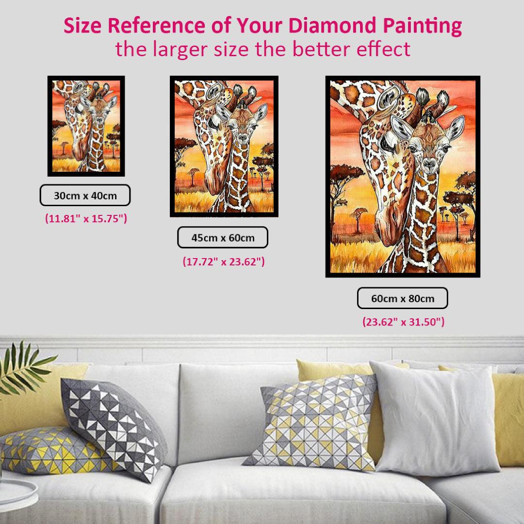 Giraffe at Sunset Diamond Painting