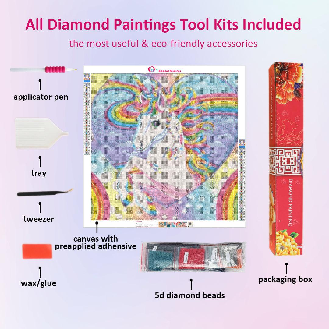 Beautiful Rainbow Unicorn Diamond Painting