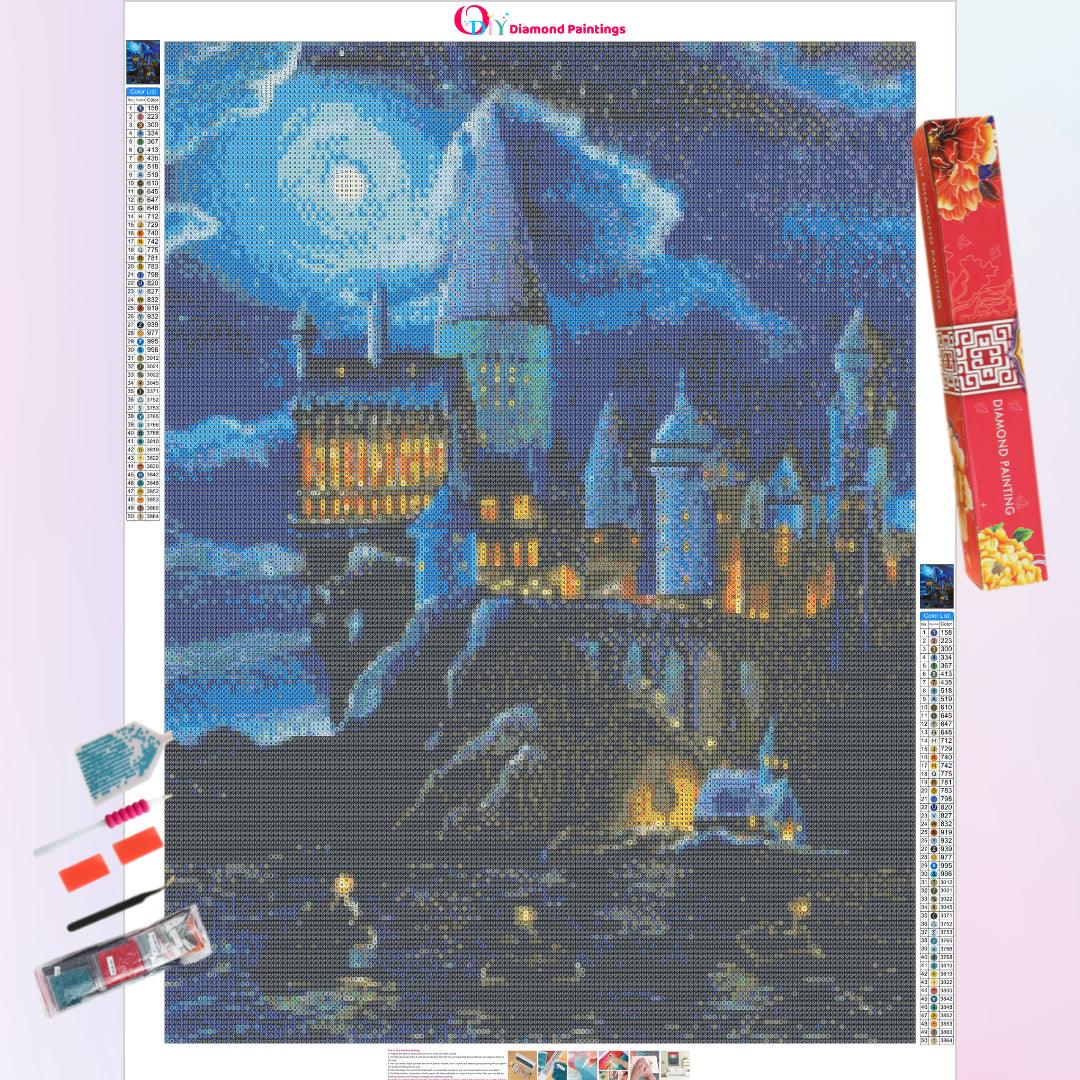 Beautiful Night of Hogwarts Diamond Painting