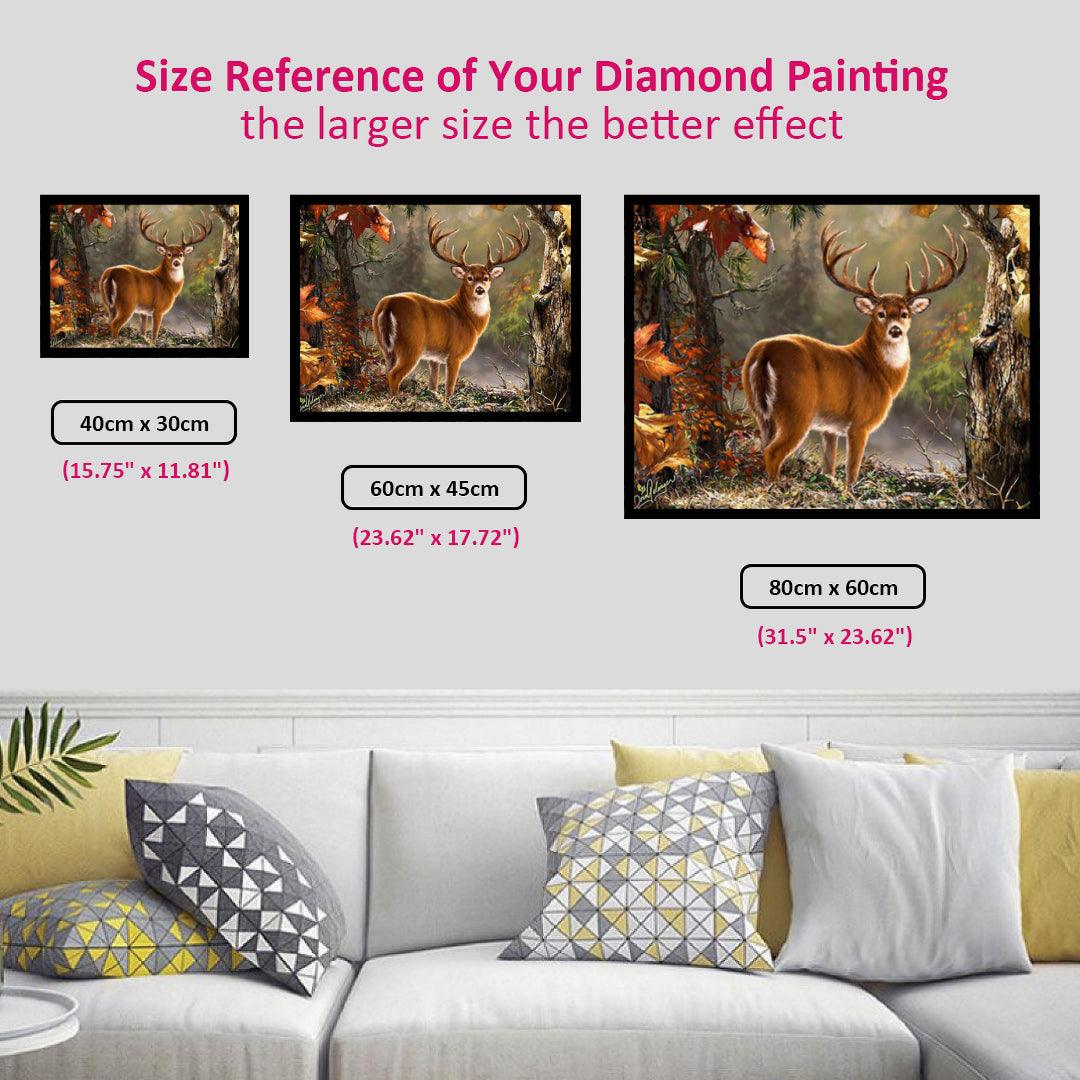 Deer in the Deep Forest Diamond Painting