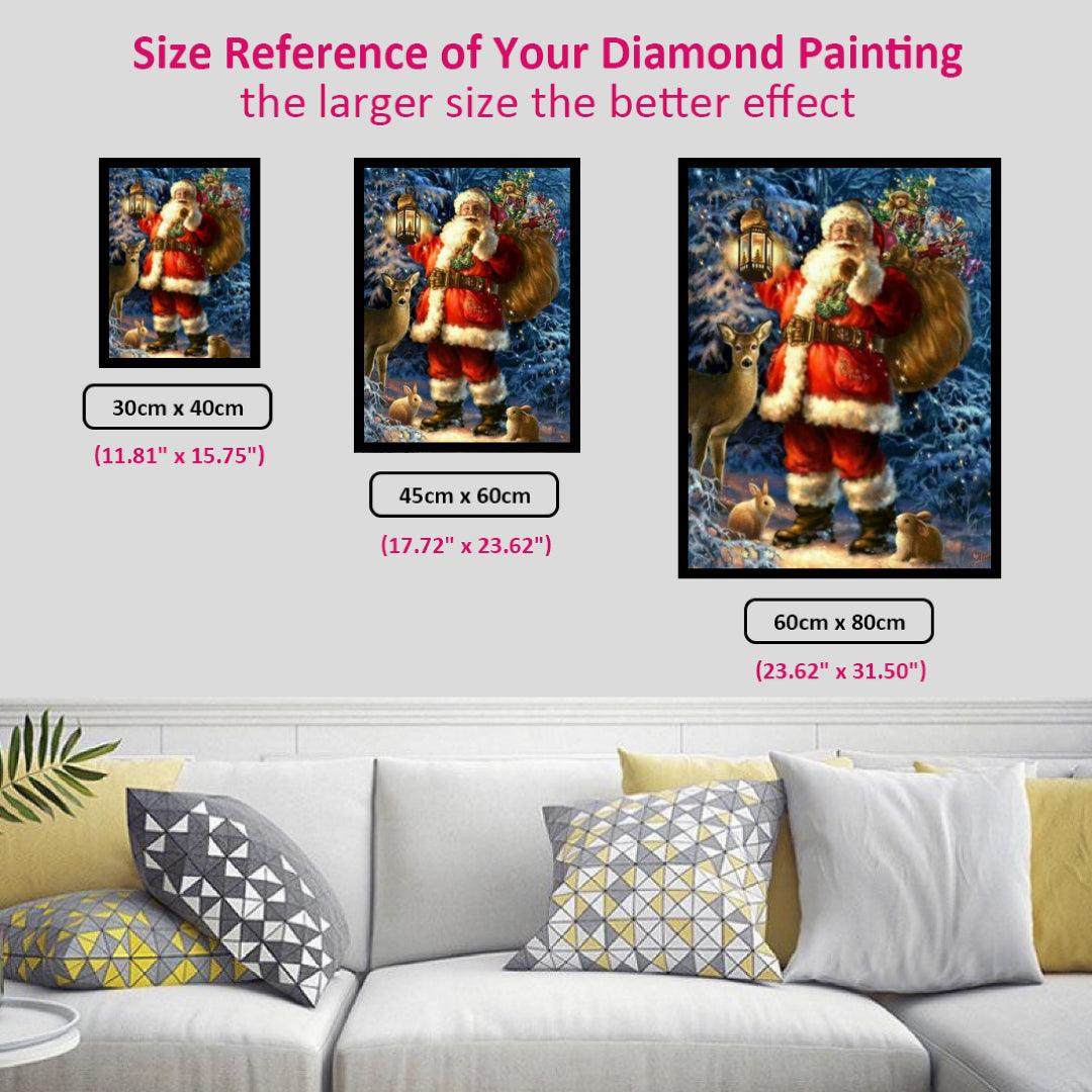 Santa Claus Sending Gifts Diamond Painting