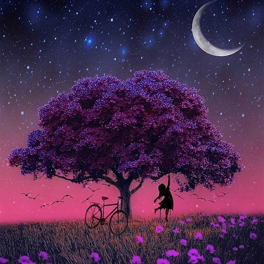 Purple Tree Diamond Painting