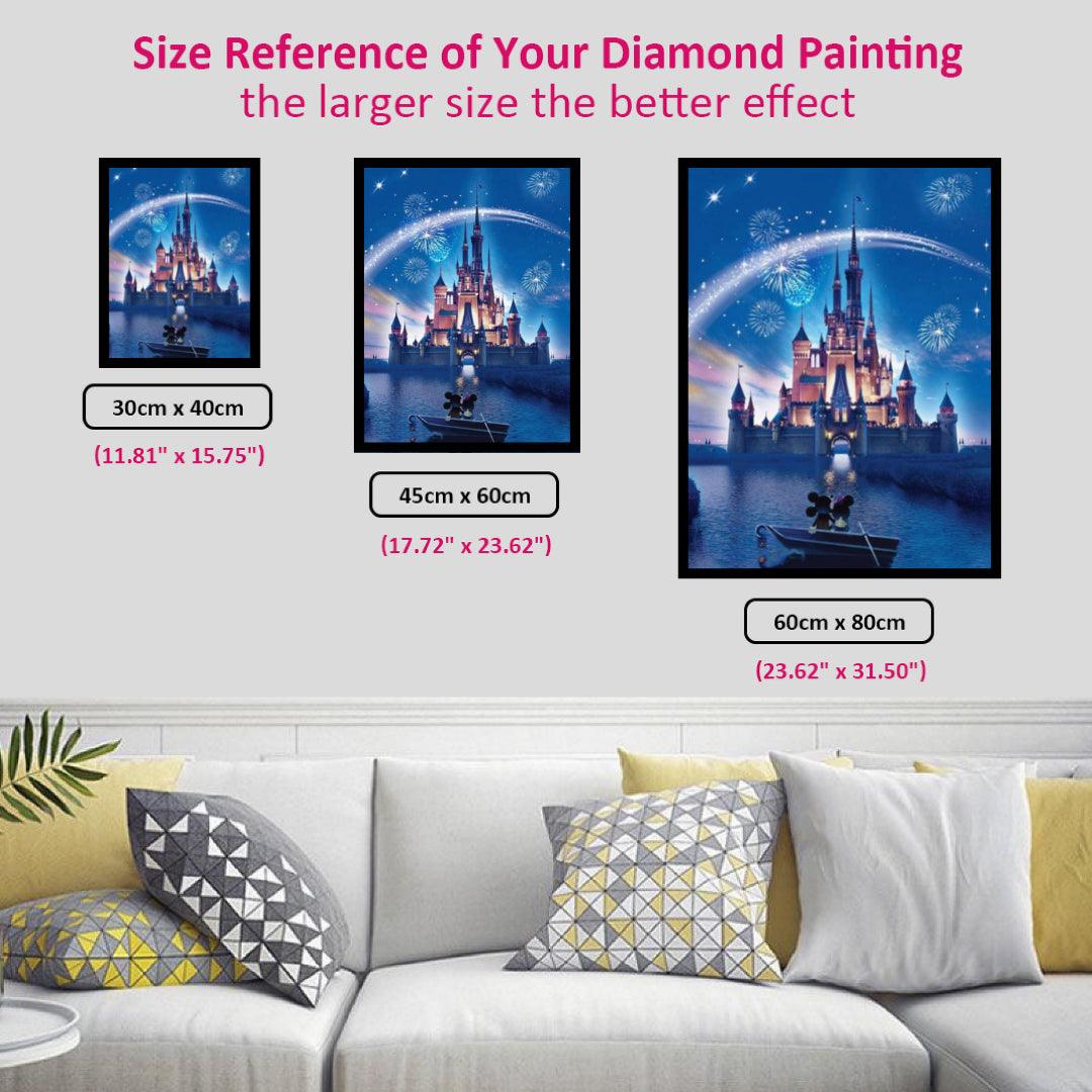 Disney Castle - 5D Diamond Painting - DiamondByNumbers - Diamond Painting  art