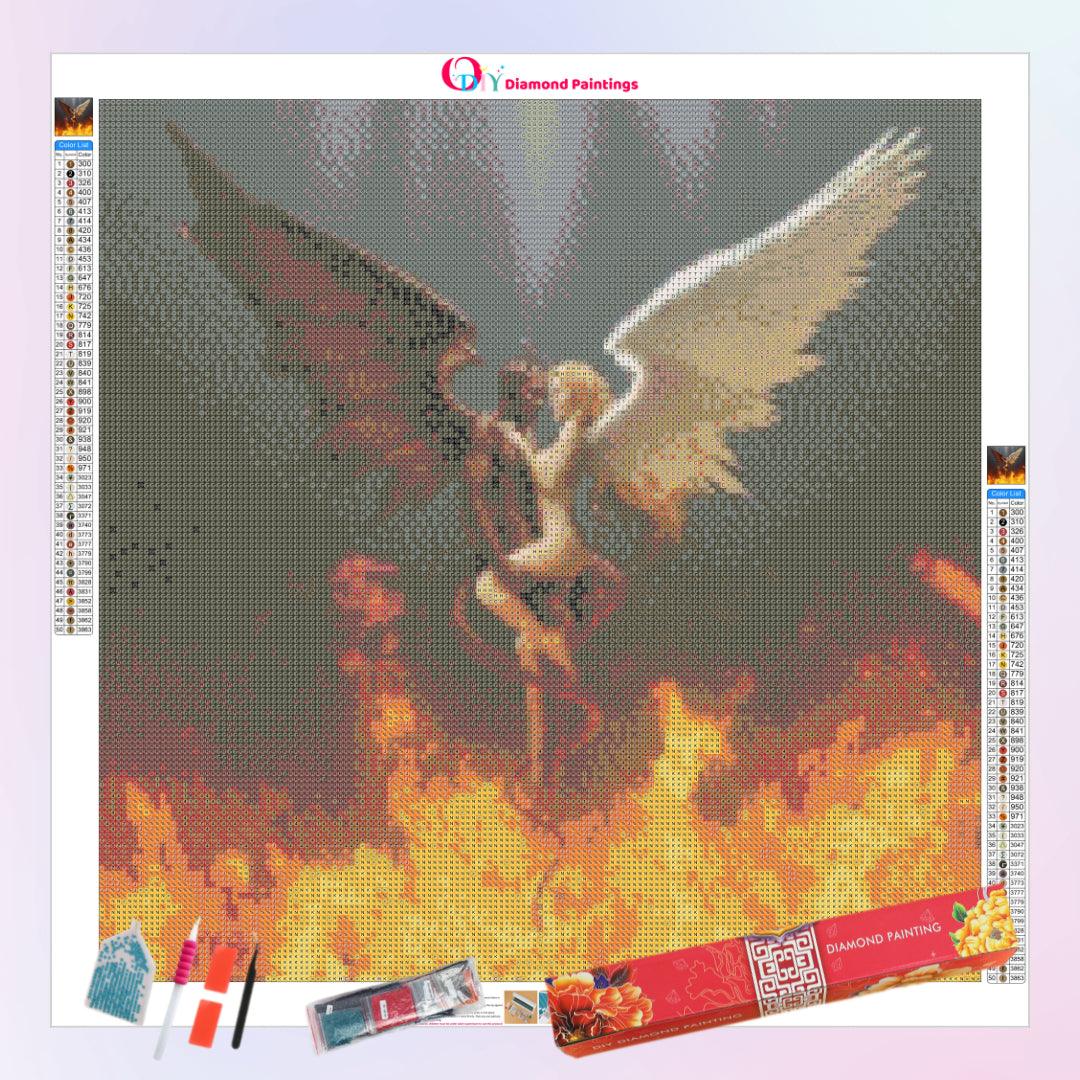 Love's Fire of Angel and Devil Diamond Painting