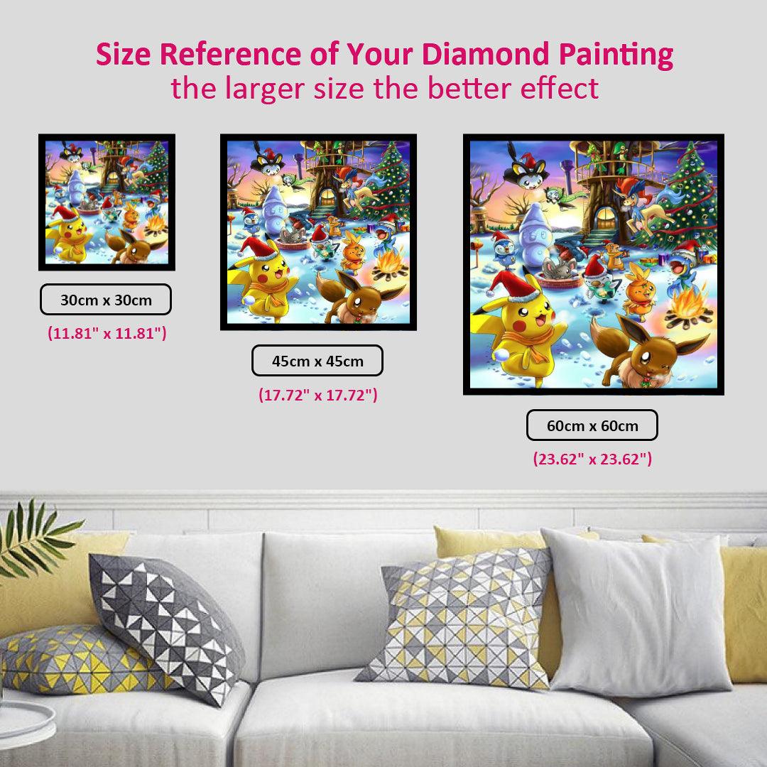 Pokemons Christmas Party Diamond Painting