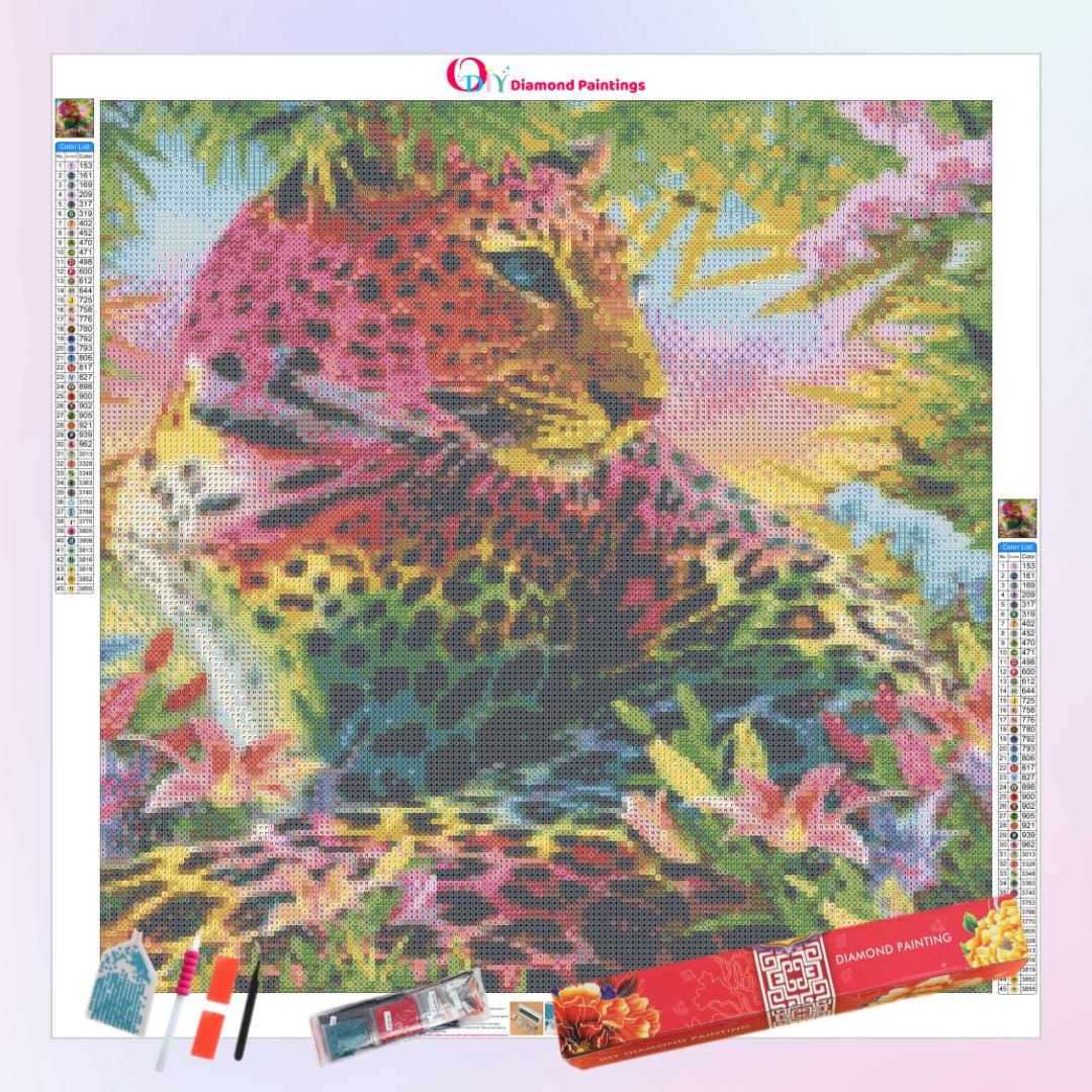 Colorful Leopard Diamond Painting