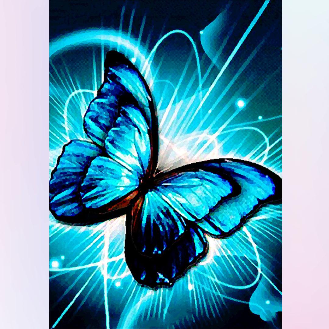 Blue Butterfly Diamond Painting