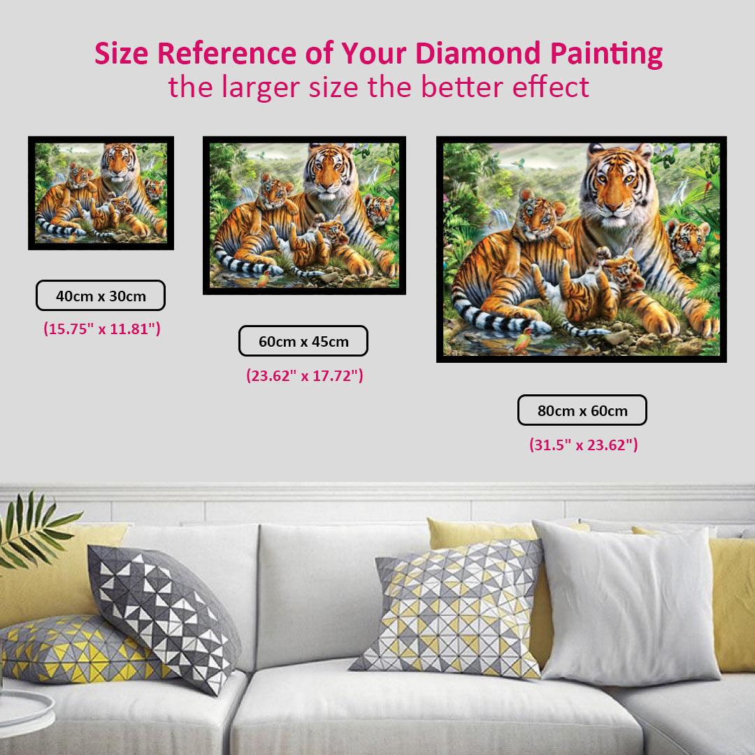 Tigers in the Beautiful Forest Diamond Painting