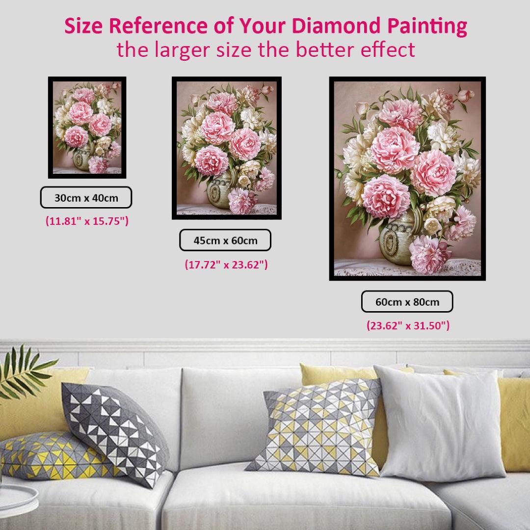 Pink Peony Diamond Painting