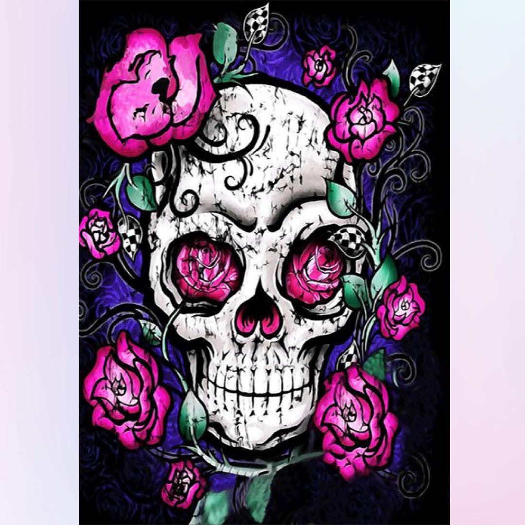 Skull & Rose Diamond Painting