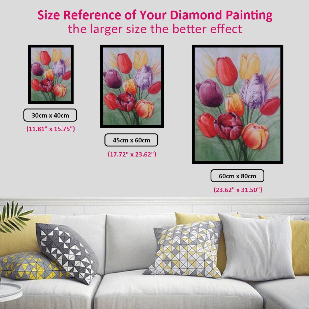 Colorful Tulip Flowers Diamond Painting