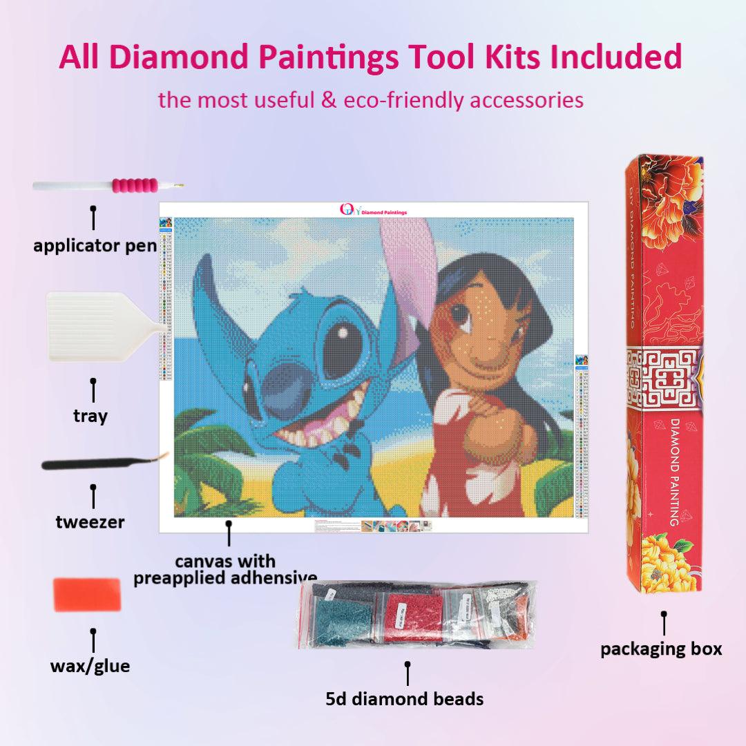 Diamond Paintings Stitch Square Diamond 5d Lilo Stitch Diamond