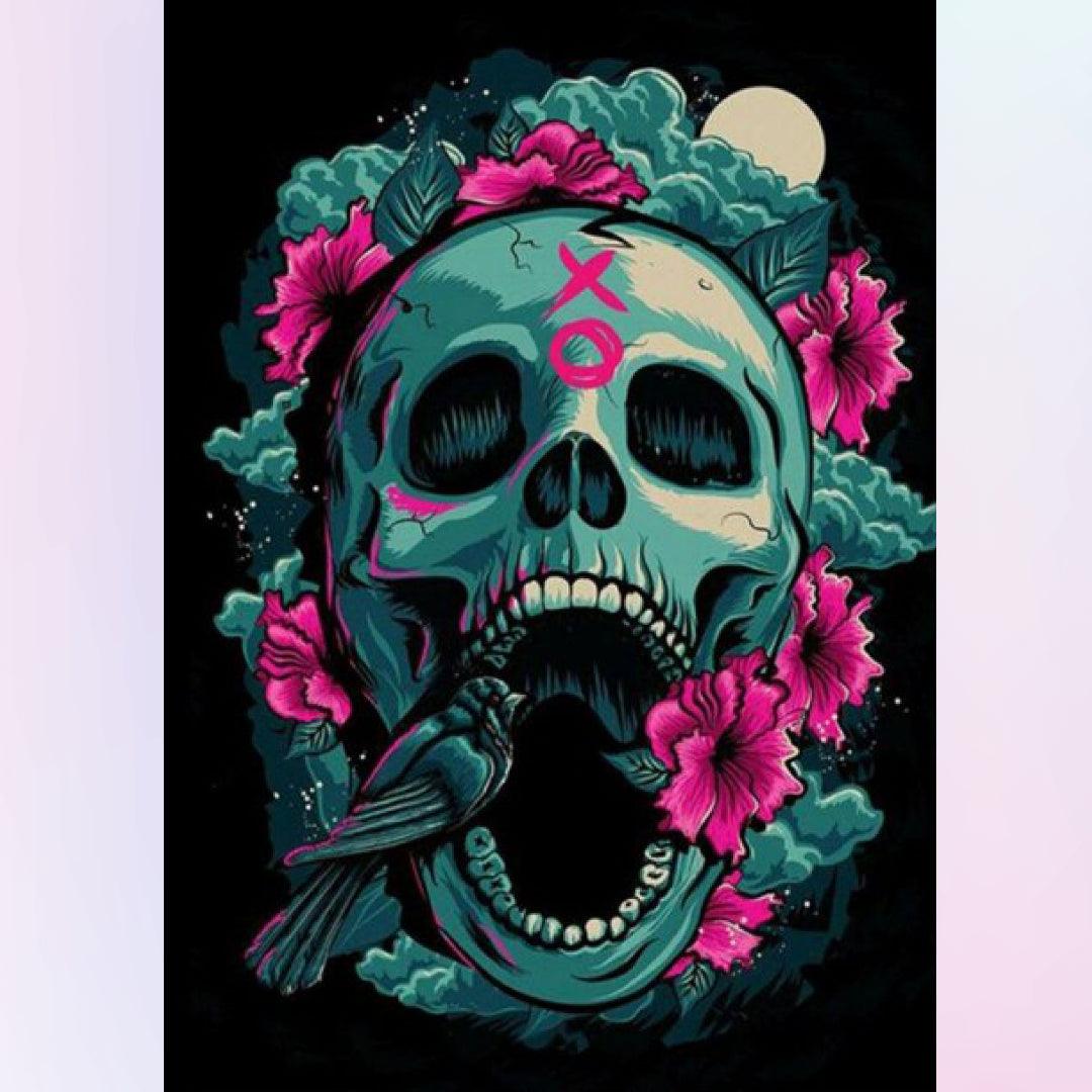 Large-mouthed Skull Diamond Painting