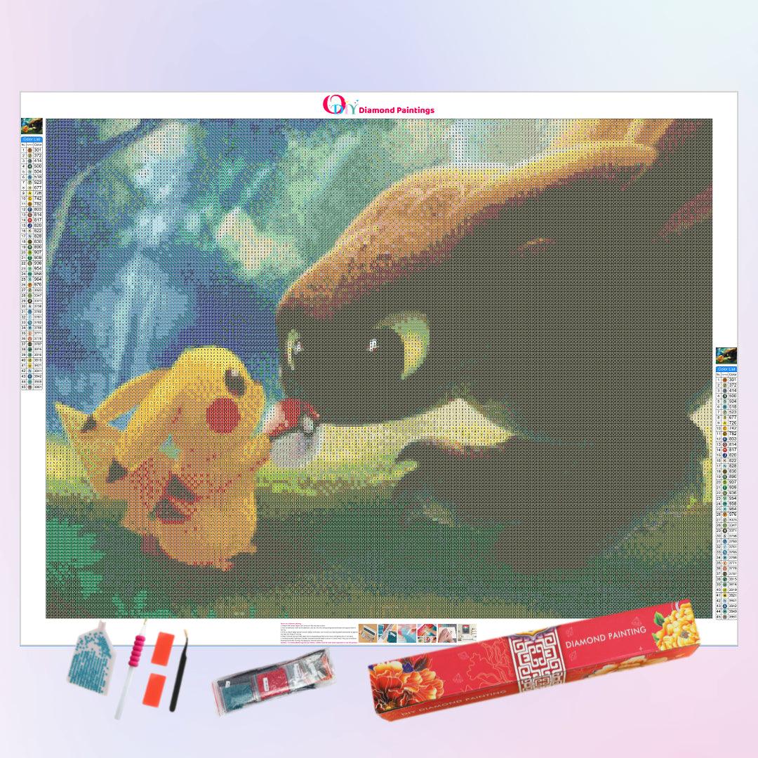 Pikachu & Toothless Diamond Painting