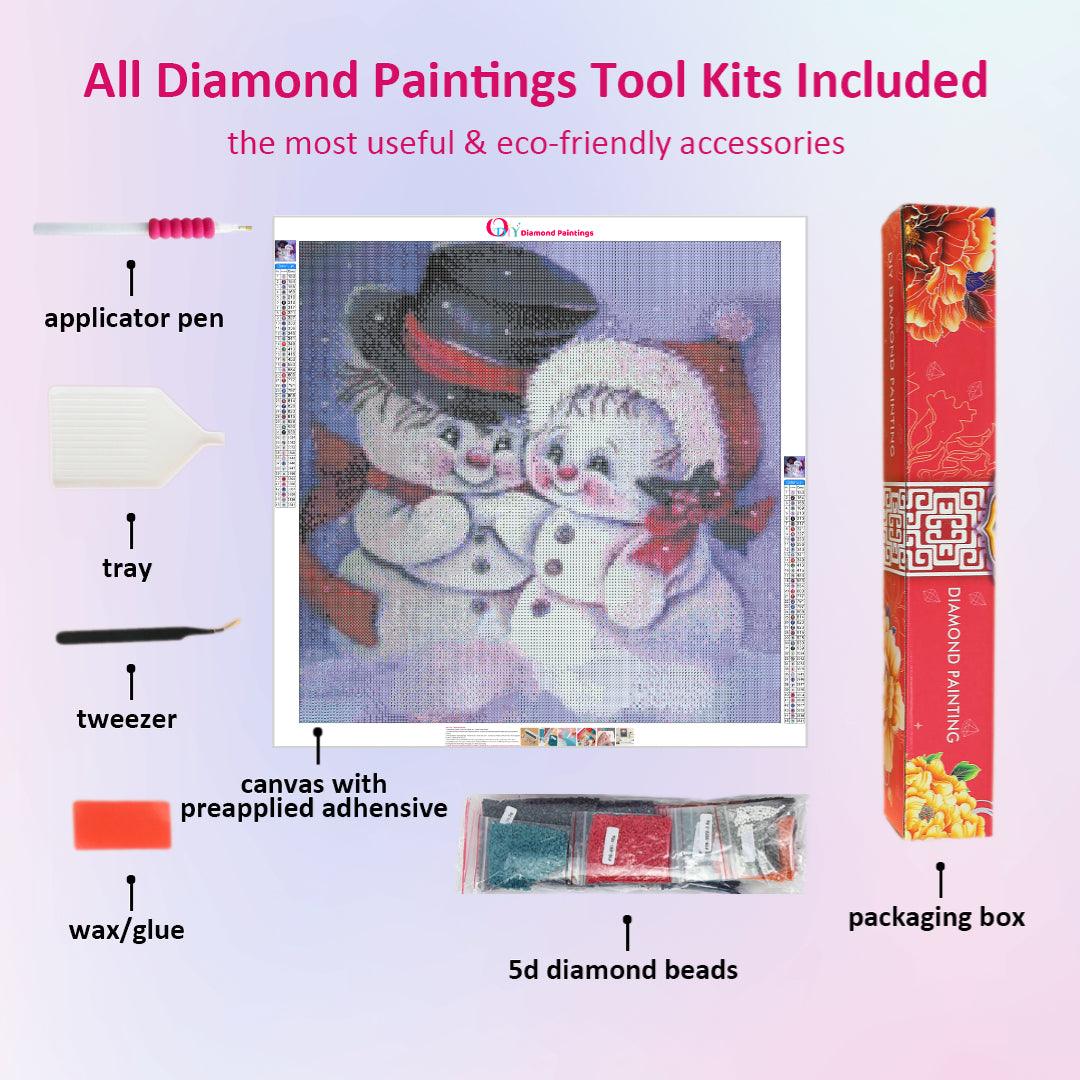 Snowman's Dating Diamond Painting