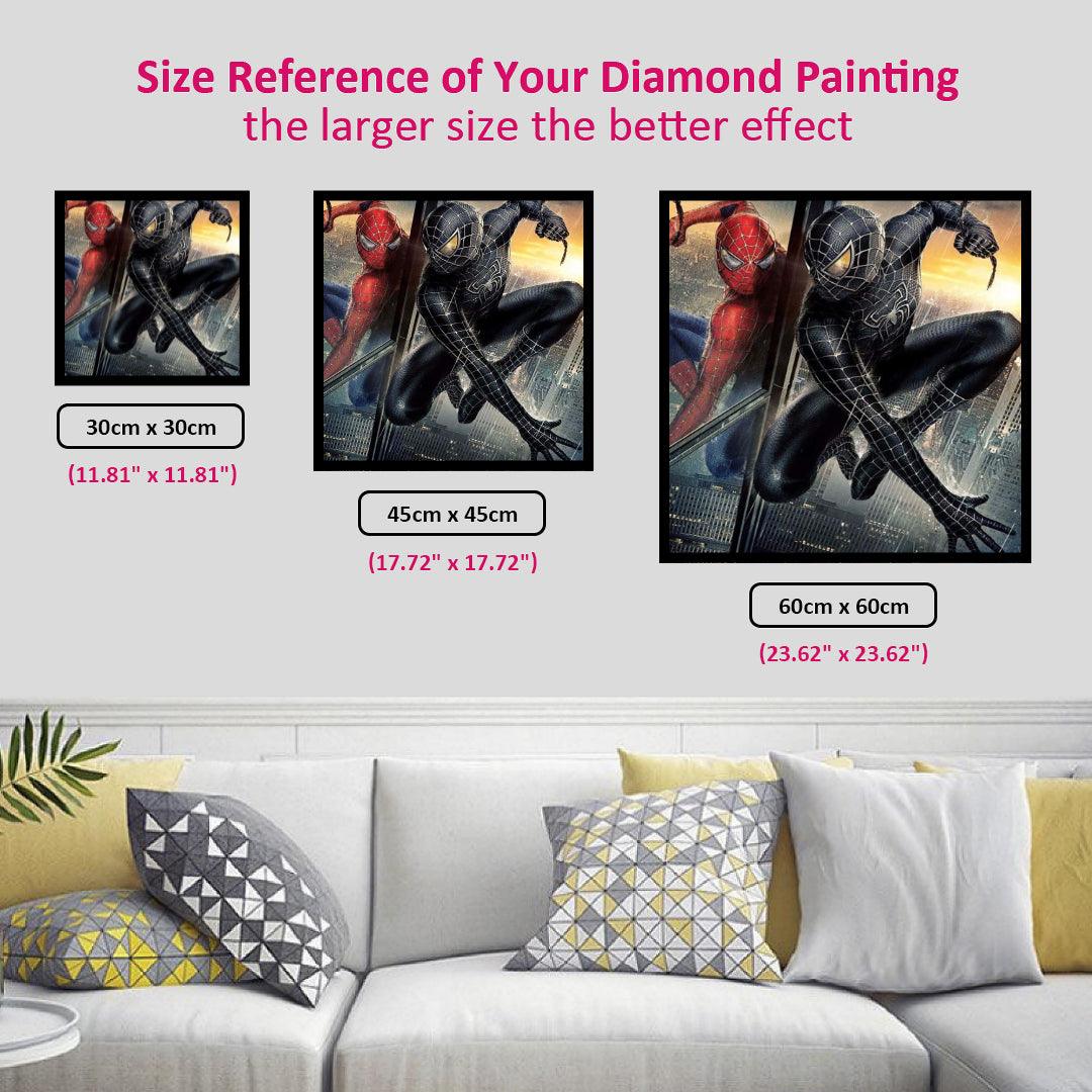 Spider Man vs Black Diamond Painting
