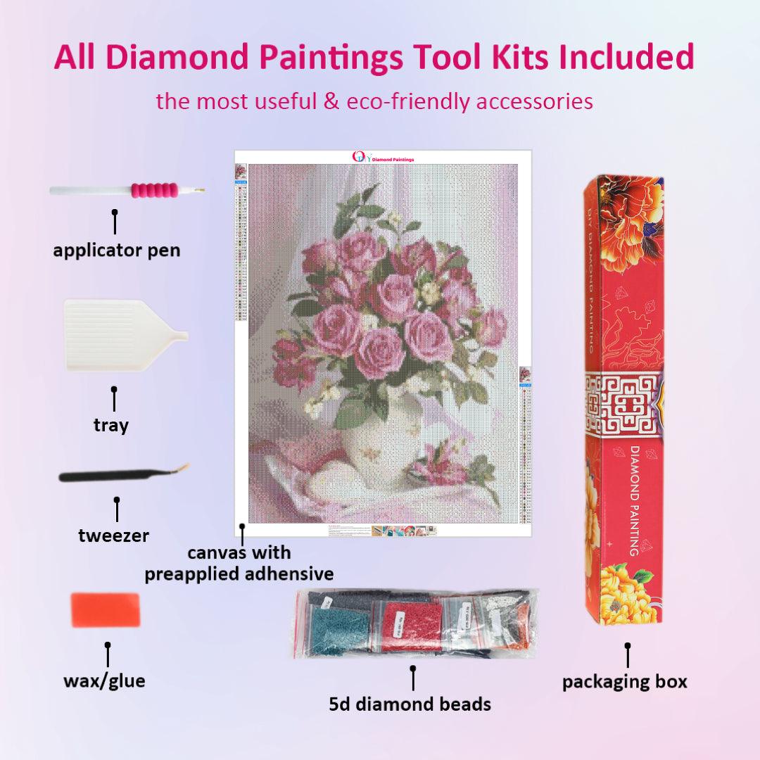 Pink Rose Diamond Painting