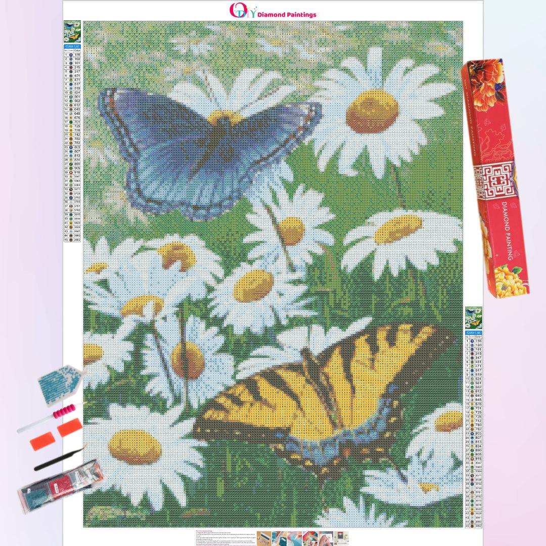 Butterfly in Daisy Diamond Painting