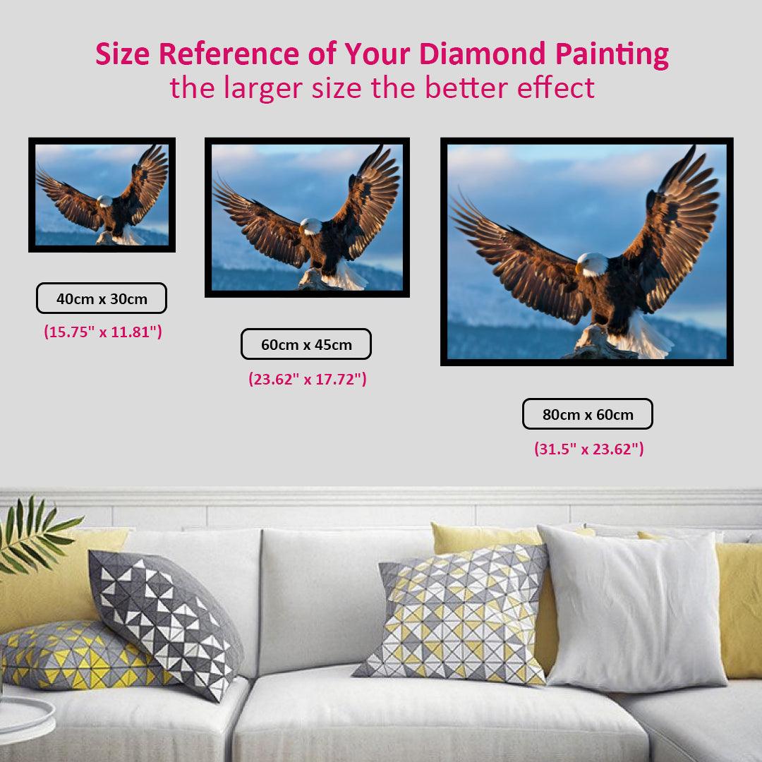 Eagle Spreading Its Wings Diamond Painting