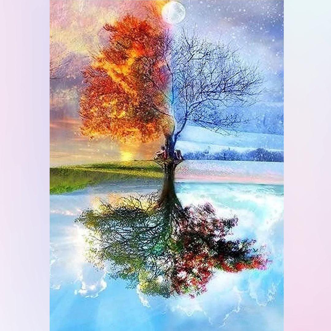 Trees of Four Seasons Diamond Painting