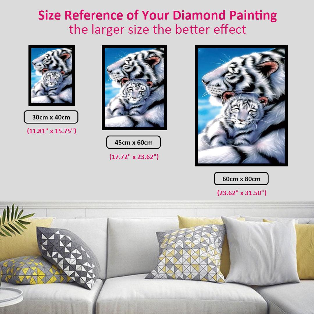 Serene Tiger Father and Son Diamond Painting