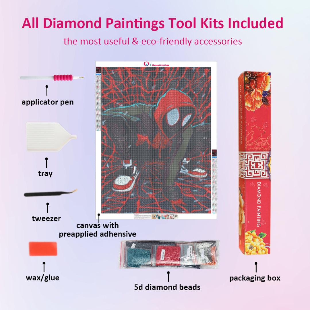 Black Spider Man Diamond Painting
