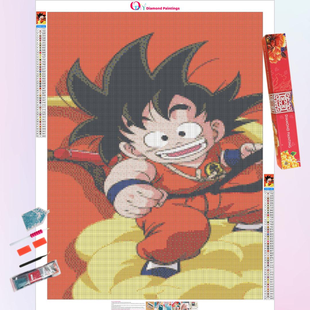 Littke Goku at Full Speed Diamond Painting