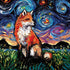 Fox in the Starry Night Diamond Painting