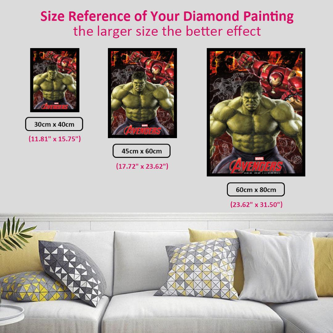 The Avengers The Hulk & Iron Man Diamond Painting