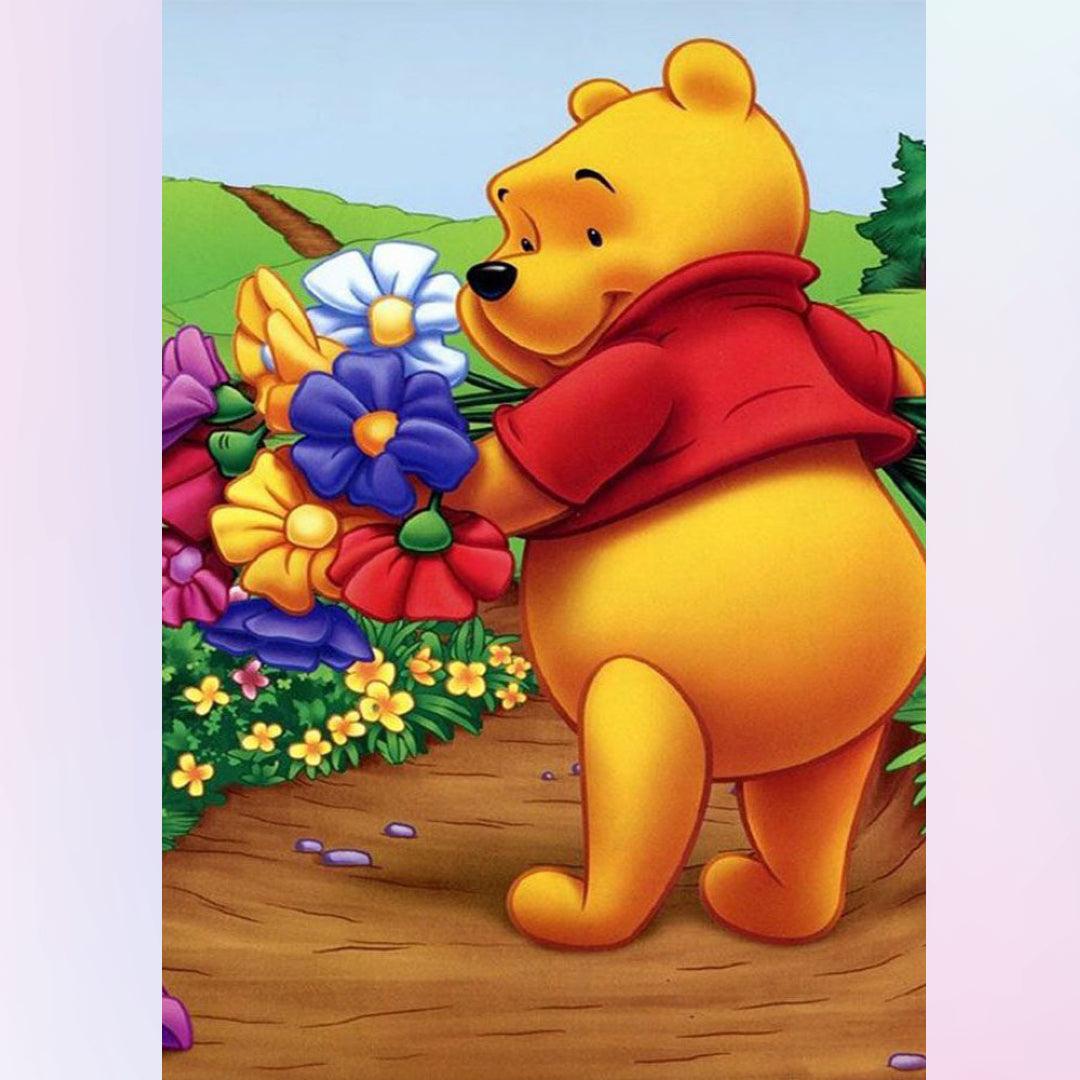 Winnie Picking Flowers Diamond Painting