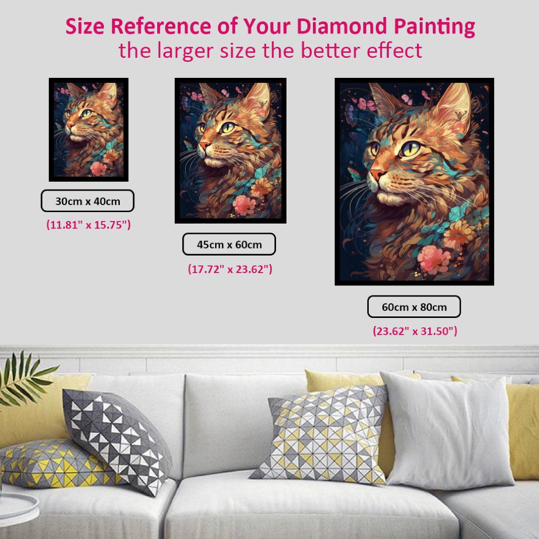 American Bobtail Cat Diamond Painting