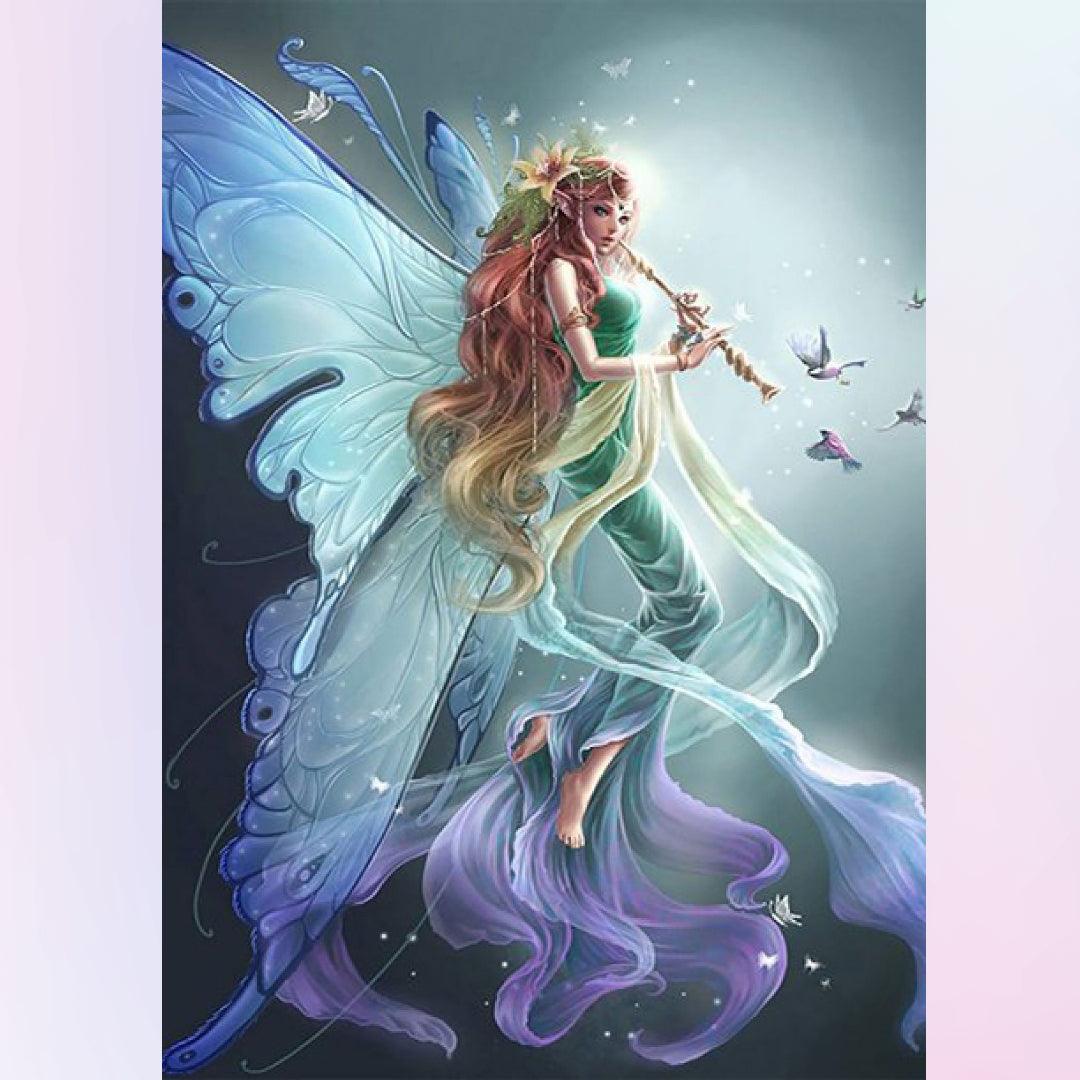 Fairy Playing the Flute Diamond Painting