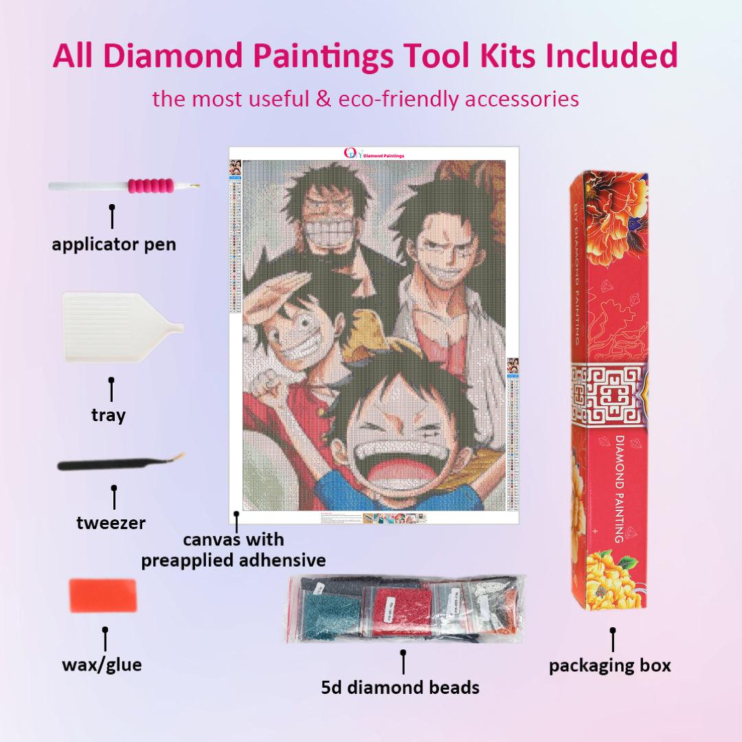 Luffy Family Diamond Painting